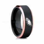 Eagles Ring, Eagles Wedding Band, Eagles Wedding Ring, Eagles Jewelry
