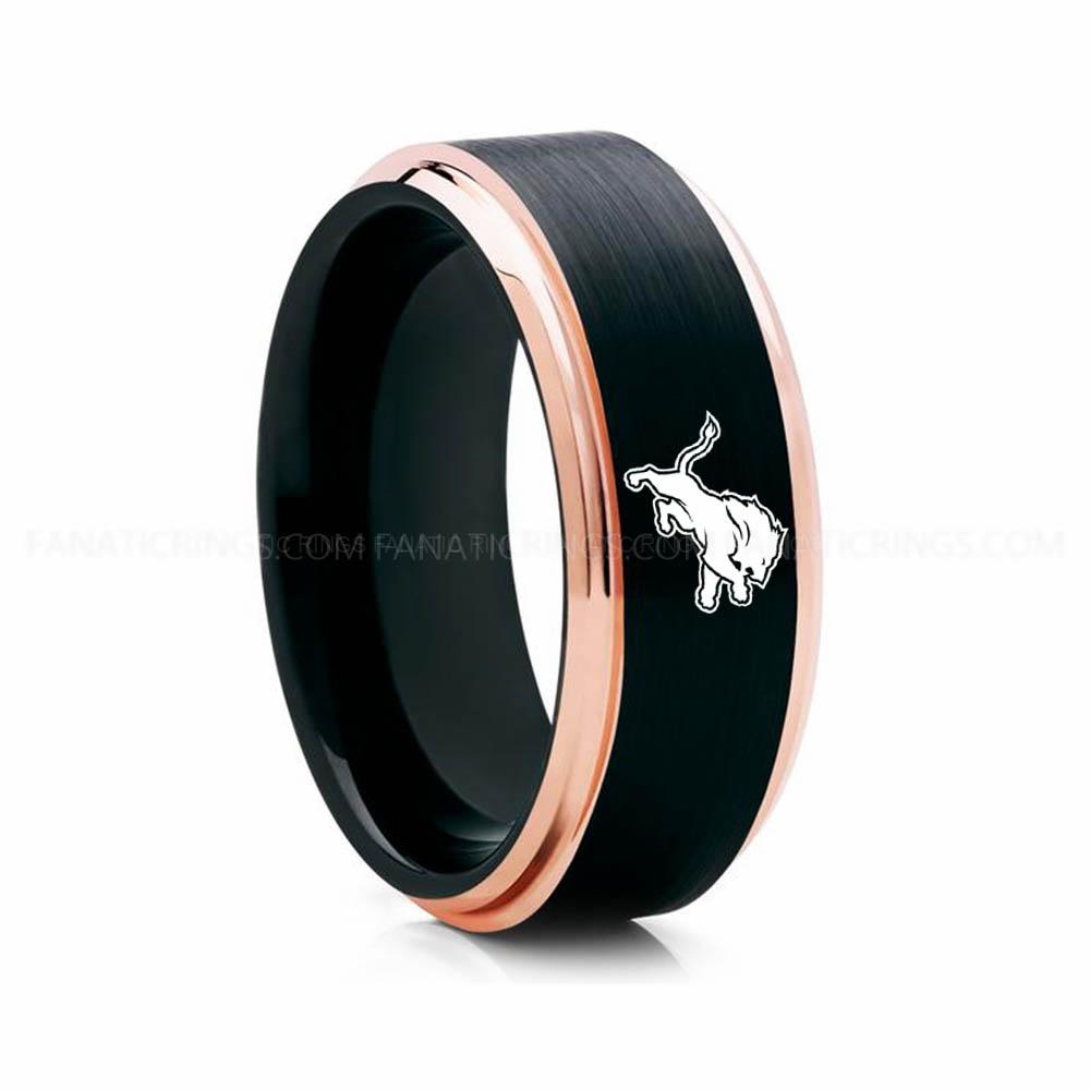 5 (17) Lions Ring, Lions Wedding Band, Lions Wedding Ring, Lions Jewelry - Image 1