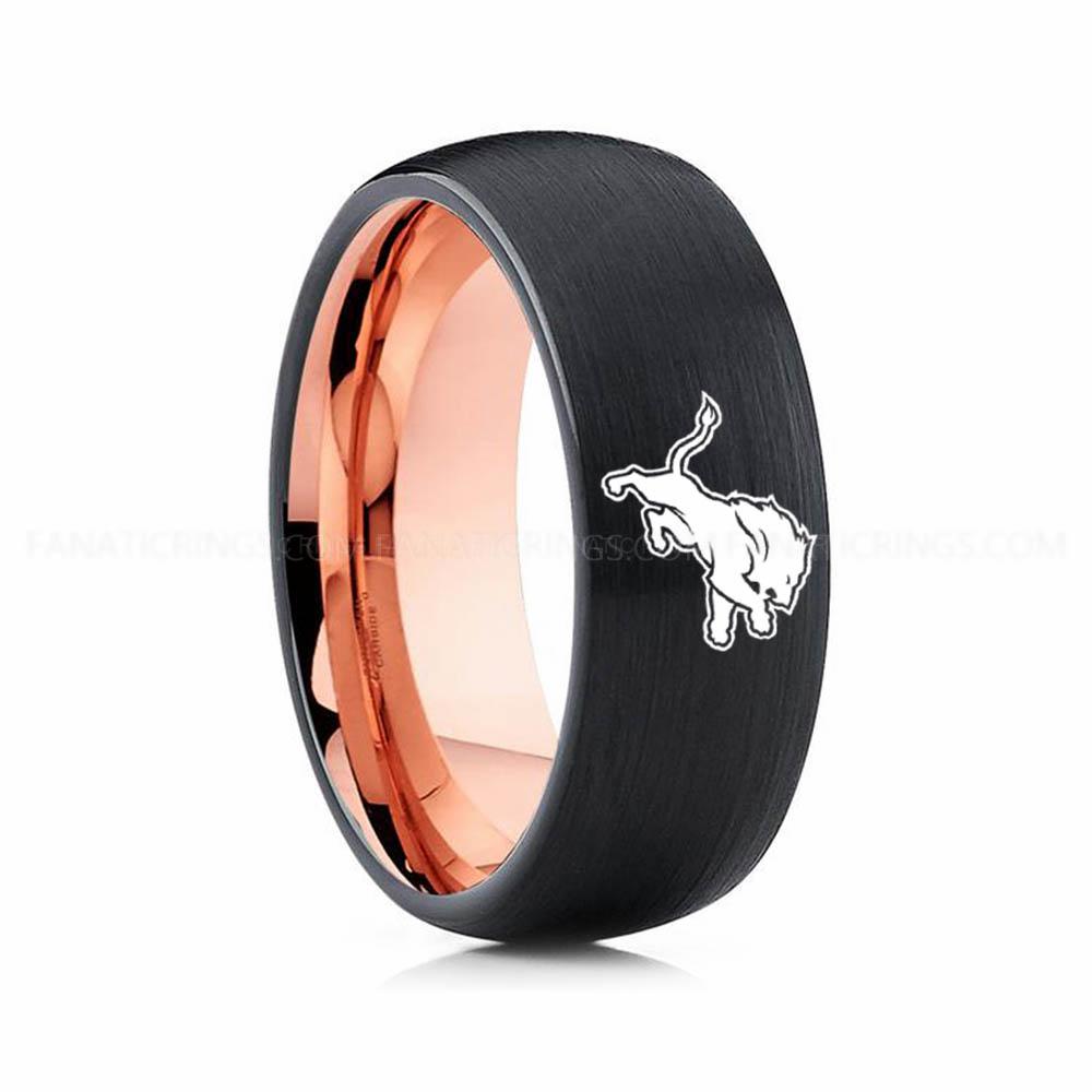 6 (17) Lions Ring, Lions Wedding Band, Lions Wedding Ring, Lions Jewelry - Image 1