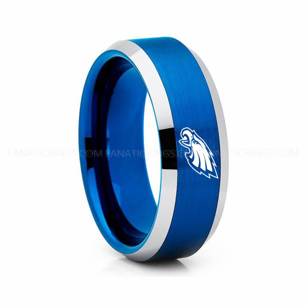 7 (16) Eagles Ring, Eagles Wedding Band, Eagles Wedding Ring, Eagles Jewelry - Image 1