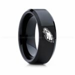 Eagles Ring, Eagles Wedding Band, Eagles Wedding Ring, Eagles Jewelry