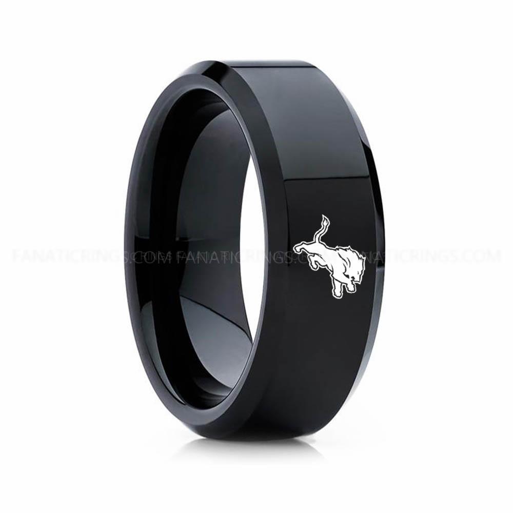 9 (16) Lions Ring, Lions Wedding Band, Lions Wedding Ring, Lions Jewelry - Image 1