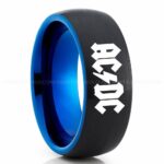 AC/DC Ring, AC/DC Wedding Band, AC/DC Wedding Ring, AC/DC Jewelry