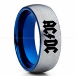 AC/DC Ring, AC/DC Wedding Band, AC/DC Wedding Ring, AC/DC Jewelry