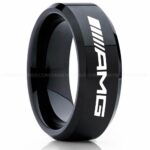 Mercedes AMG Ring, Mercedes Benz AMG Wedding Ring, Mercedes Benz AMG Wedding Ring, Mercedes AMG Jewelry