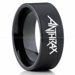 Anthrax Ring, Anthrax Wedding Band, Anthrax Wedding Ring, Anthrax Jewelry