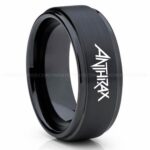 Anthrax Ring, Anthrax Wedding Band, Anthrax Wedding Ring, Anthrax Jewelry