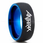 Anthrax Ring, Anthrax Wedding Band, Anthrax Wedding Ring, Anthrax Jewelry
