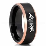 Anthrax Ring, Anthrax Wedding Band, Anthrax Wedding Ring, Anthrax Jewelry