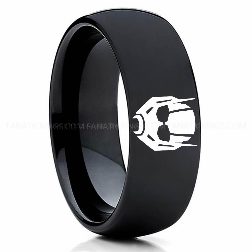 Antman Black Ant Man Ring, Ant Man Wedding Band, Ant Man Wedding Ring, Ant Man Jewelry - Image 1