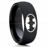 Batman Ring, Batman Wedding Band, Batman Wedding Ring, Batman Jewelry