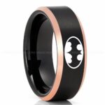 Batman Ring, Batman Wedding Band, Batman Wedding Ring, Batman Jewelry