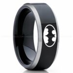 Batman Ring, Batman Wedding Band, Batman Wedding Ring, Batman Jewelry