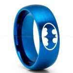 Batman Ring, Batman Wedding Band, Batman Wedding Ring, Batman Jewelry