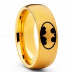 Batman Ring, Batman Wedding Band, Batman Wedding Ring, Batman Jewelry