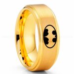Batman Ring, Batman Wedding Band, Batman Wedding Ring, Batman Jewelry