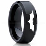 Batman Ring, Batman Wedding Band, Batman Wedding Ring, Batman Jewelry