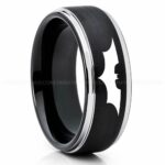 Batman Ring, Batman Wedding Band, Batman Wedding Ring, Batman Jewelry