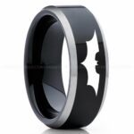 Batman Ring, Batman Wedding Band, Batman Wedding Ring, Batman Jewelry