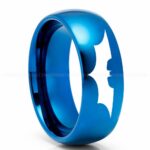 Batman Ring, Batman Wedding Band, Batman Wedding Ring, Batman Jewelry