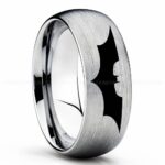 Batman Ring, Batman Wedding Band, Batman Wedding Ring, Batman Jewelry