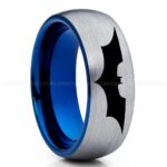 Batman Ring, Batman Wedding Band, Batman Wedding Ring, Batman Jewelry