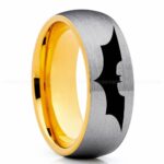 Batman Ring, Batman Wedding Band, Batman Wedding Ring, Batman Jewelry