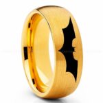 Batman Ring, Batman Wedding Band, Batman Wedding Ring, Batman Jewelry