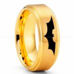 Batman Ring, Batman Wedding Band, Batman Wedding Ring, Batman Jewelry