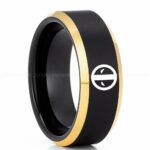 Deadpool Ring, Deadpool Wedding Band, Deadpool Wedding Ring, Deadpool Jewelry