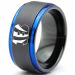 Bengals Ring, Bengals Wedding Band, Bengals Wedding Ring, Bengals Jewelry