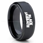 Black Sabbath Ring, Black Sabbath Wedding Band, Black Sabbath Wedding Ring, Black Sabbath Jewelry