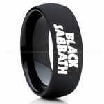 Black Sabbath Ring, Black Sabbath Wedding Band, Black Sabbath Wedding Ring, Black Sabbath Jewelry