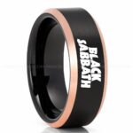 Black Sabbath Ring, Black Sabbath Wedding Band, Black Sabbath Wedding Ring, Black Sabbath Jewelry