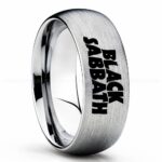 Black Sabbath Ring, Black Sabbath Wedding Band, Black Sabbath Wedding Ring, Black Sabbath Jewelry