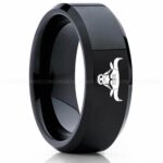 Bulls Ring, Bulls Wedding Band, Bulls Wedding Ring, Basketball Jewelry