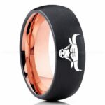 Bulls Ring, Bulls Wedding Band, Bulls Wedding Ring, Basketball Jewelry