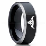 Bulls Ring, Bulls Wedding Band, Bulls Wedding Ring, Basketball Jewelry