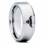Bulls Ring, Bulls Wedding Band, Bulls Wedding Ring, Basketball Jewelry