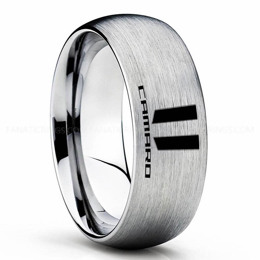 Camaro Silver Camaro Ring, Chevy Camaro Ring, Camaro Wedding Band, Camaro Wedding Ring, Chevy Camaro Jewelry - Image 1