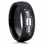 Chevy Ring, Chevrolet Ring, Chevy Bowtie Ring, Auto Racing Ring, Chevy Wedding Band, Chevrolet Wedding Ring