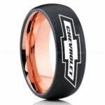 Chevy Ring, Chevrolet Ring, Chevy Bowtie Ring, Auto Racing Ring, Chevy Wedding Band, Chevrolet Wedding Ring