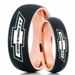 Chevy Ring, Chevrolet Ring, Chevy Bowtie Ring, Auto Racing Ring, Chevy Wedding Band, Chevrolet Wedding Ring - Image 3