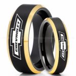 Chevy Ring, Chevrolet Ring, Chevy Bowtie Ring, Auto Racing Ring, Chevy Wedding Band, Chevrolet Wedding Ring