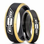Chevy Ring, Chevrolet Ring, Chevy Bowtie Ring, Auto Racing Ring, Chevy Wedding Band, Chevrolet Wedding Ring