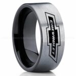 Chevy Ring, Chevrolet Ring, Chevy Bowtie Ring, Auto Racing Ring, Chevy Wedding Band, Chevrolet Wedding Ring