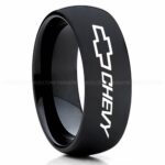 Chevy Ring, Chevrolet Ring, Chevy Bowtie Ring, Auto Racing Ring, Chevy Wedding Band, Chevrolet Wedding Ring