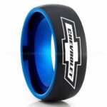 Chevy Ring, Chevrolet Ring, Chevy Bowtie Ring, Auto Racing Ring, Chevy Wedding Band, Chevrolet Wedding Ring