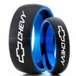 Chevy Ring, Chevrolet Ring, Chevy Bowtie Ring, Auto Racing Ring, Chevy Wedding Band, Chevrolet Wedding Ring