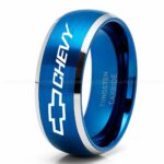 Chevy Ring, Chevrolet Ring, Chevy Bowtie Ring, Auto Racing Ring, Chevy Wedding Band, Chevrolet Wedding Ring